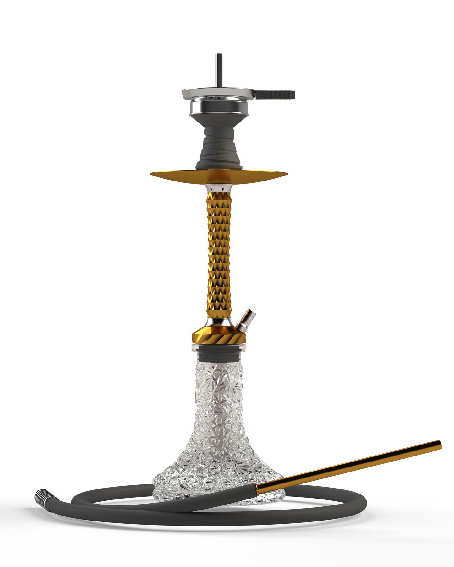 AGFYLIFE® Hookah Set with Everything - 22" Aluminum Glass Premium Shisha Hookah Complete Set