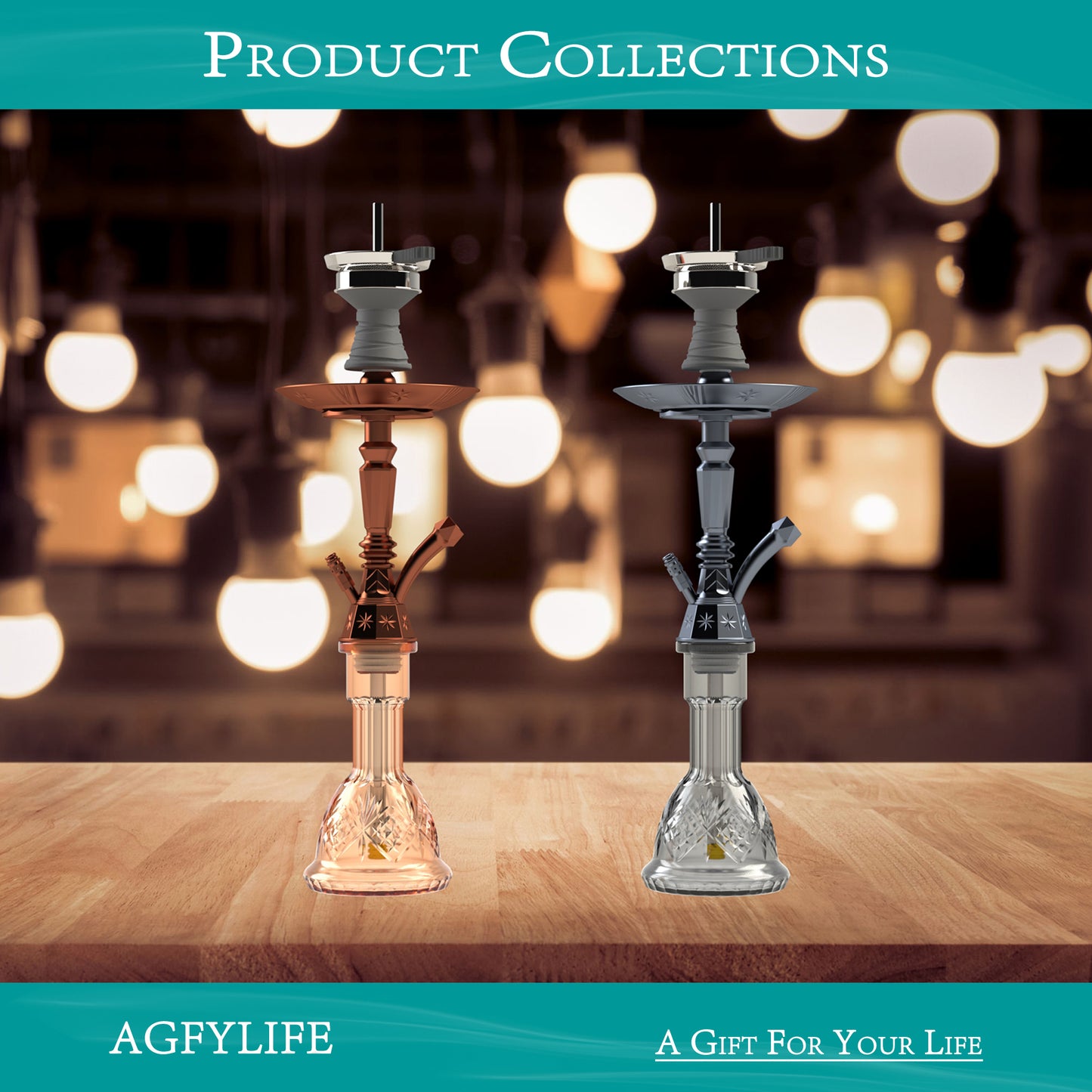 AGFYLIFE® Hookah Set 25" Egyptian Style Hookah Complete Set