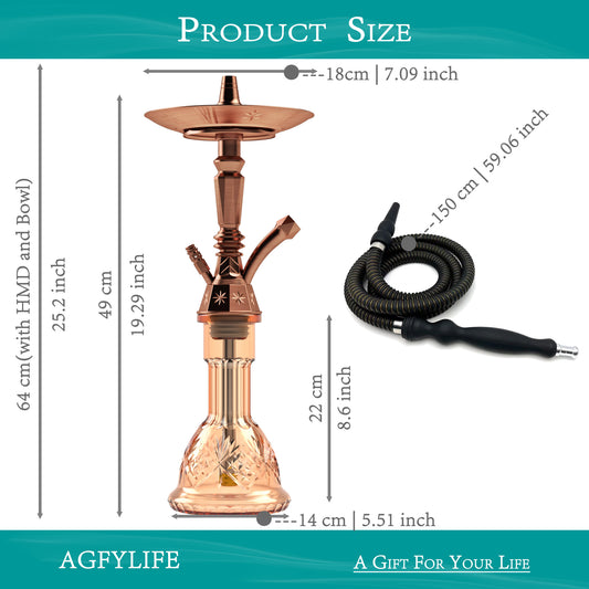 AGFYLIFE® Hookah Set 25" Egyptian Style Hookah Complete Set