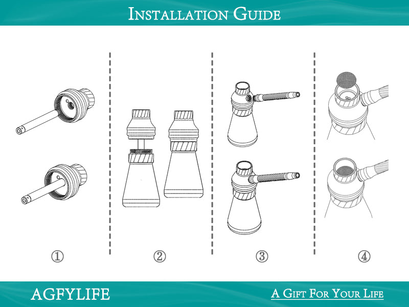 AGFYLIFE® Portable Hookah Set for Travel